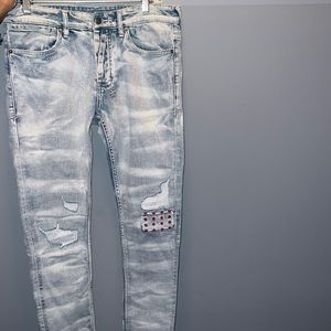 Size 31 NEW RIPPED SKINNY KSUBI JEANS. ONLY WORN ONCE